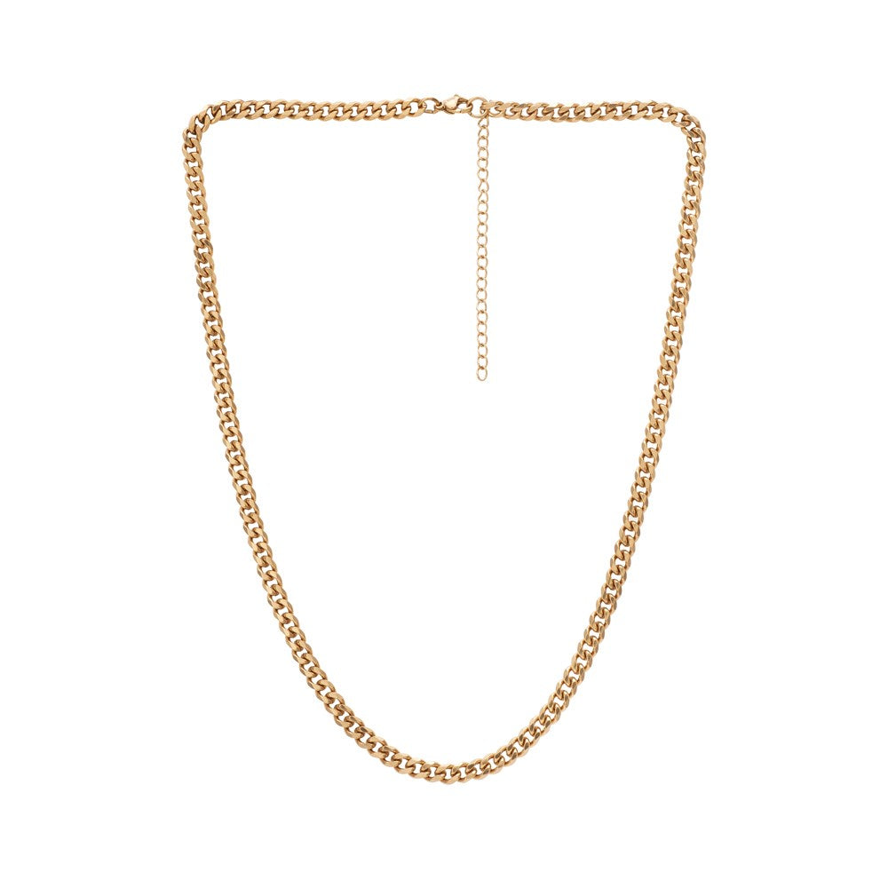 Over & Over 5mm Gold Steel Chain Necklace
