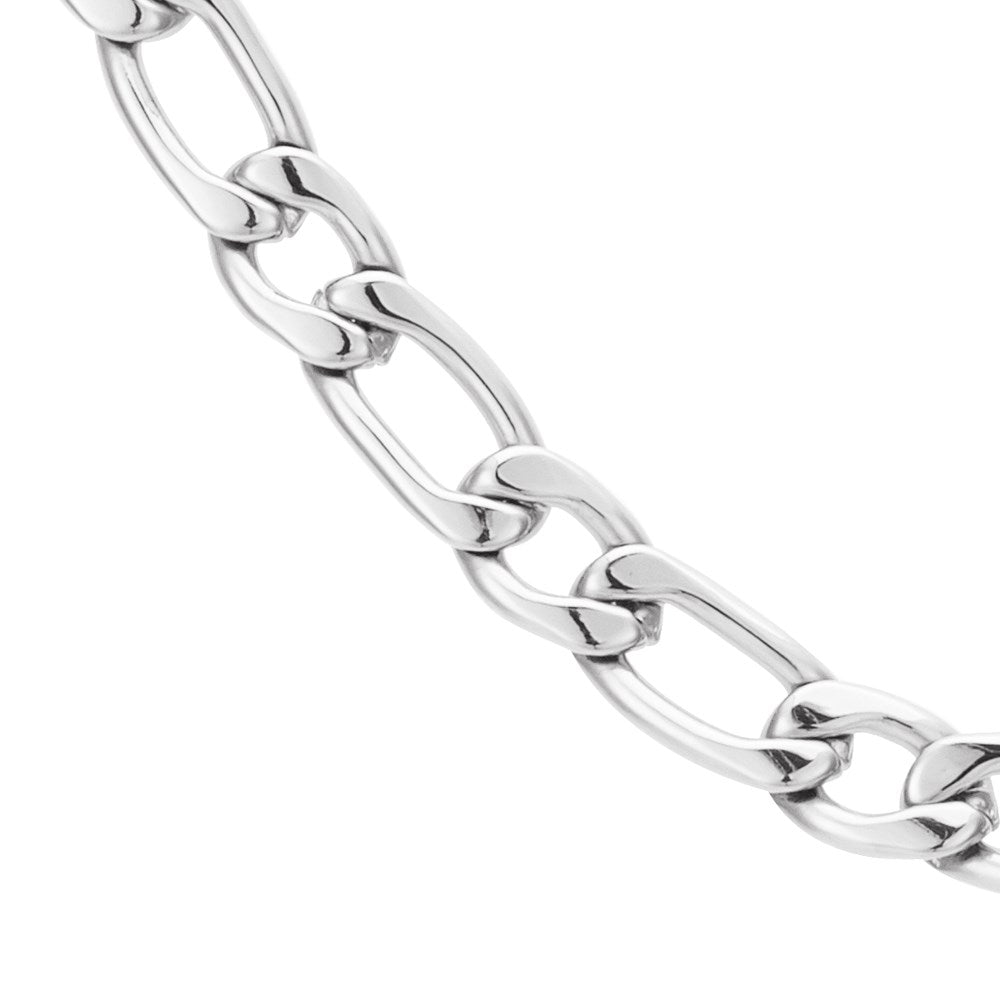 Over & Over 7mm Silver Steel Chain Necklace
