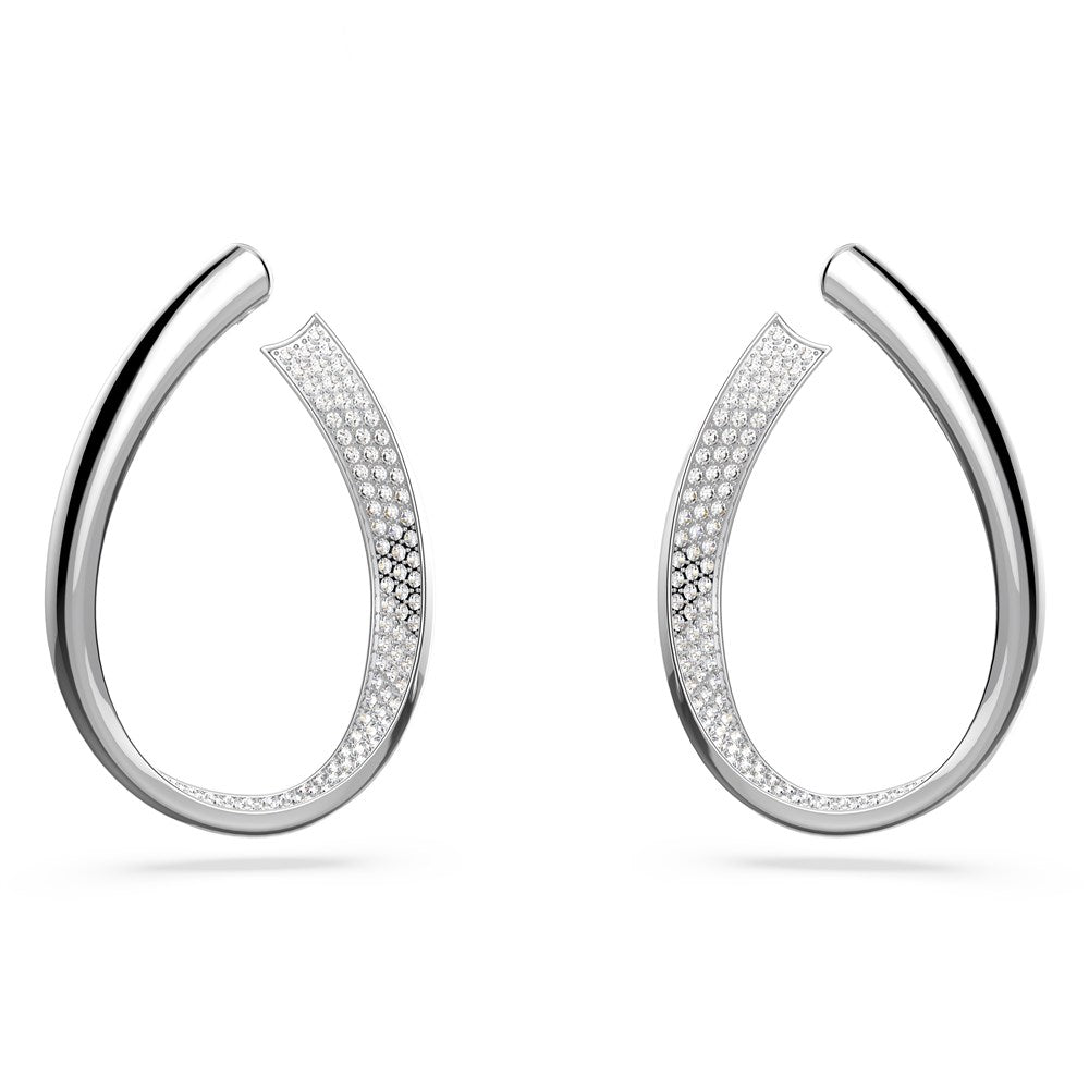 Swarovski Exist Silver Loop Earrings