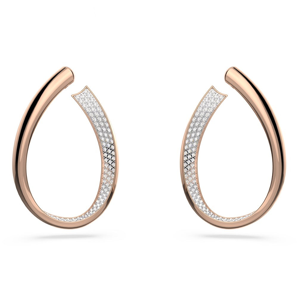 Swarovski Exist Rose Gold Loop Earrings