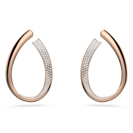 Swarovski Exist Rose Gold Loop Earrings