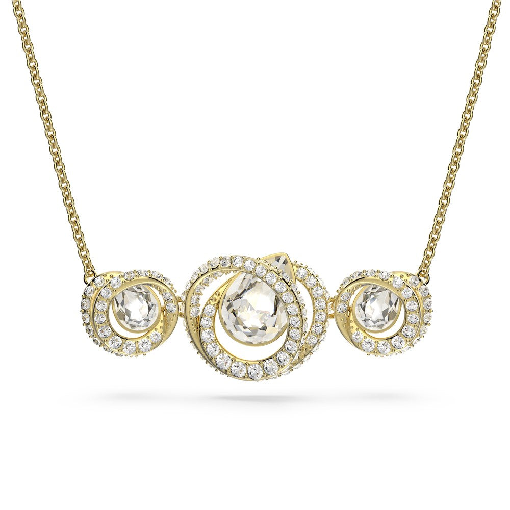 Swarovski Generation Gold Bar Necklace