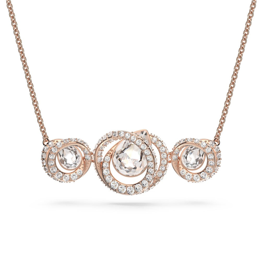Swarovski Generation Rose Gold Bar Necklace
