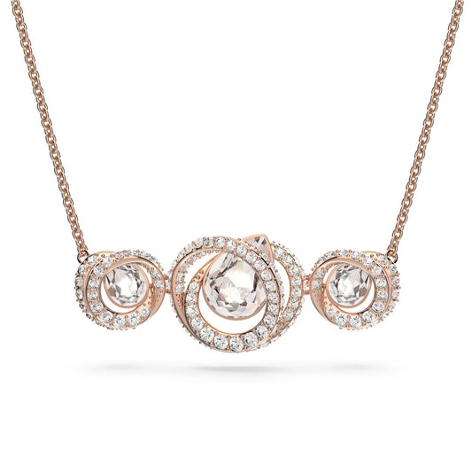 Swarovski Generation Rose Gold Bar Necklace