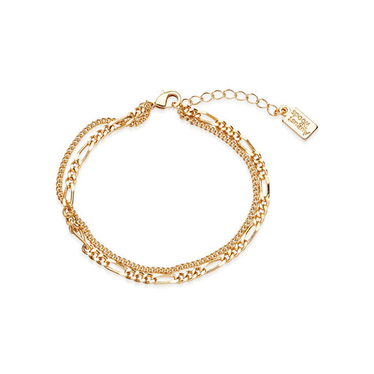 August Woods Gold Double Chain Bracelet