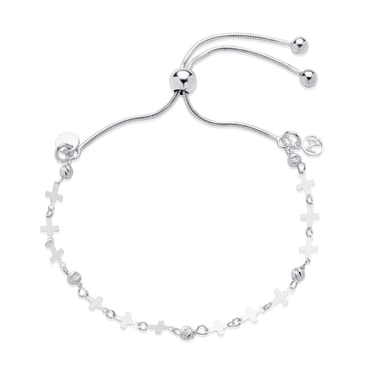 Argento Recycled Silver Cross Pull Bracelet