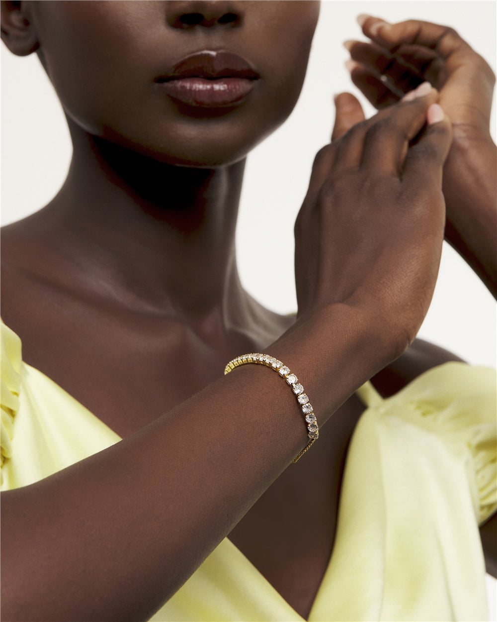 Ted Baker Gold Icon Crystal Bracelet