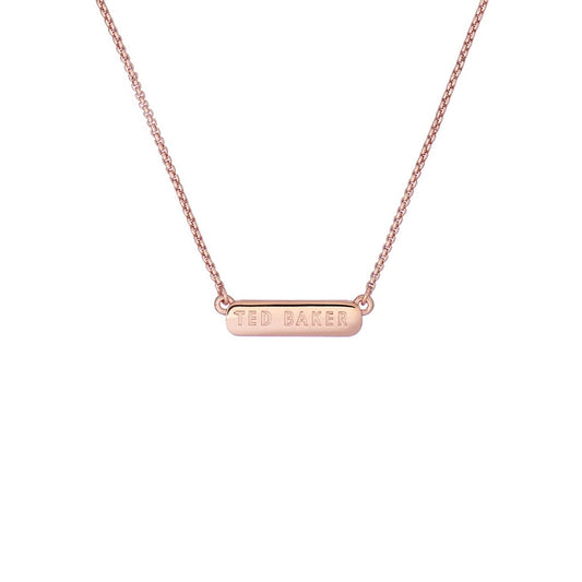 Ted Baker Rose Gold Sparkle Bar Necklace