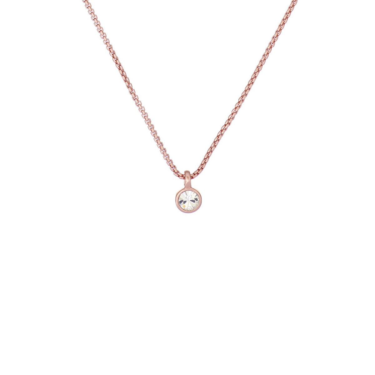 Ted Baker Rose Gold Crystal Necklace