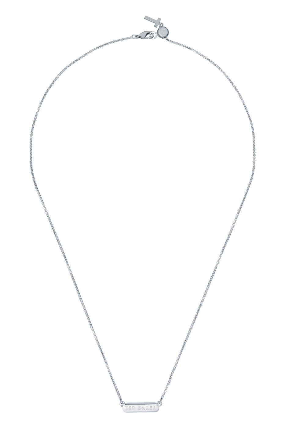 Ted Baker Silver Sparkle Bar Necklace