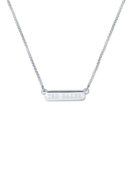 Ted Baker Silver Sparkle Bar Necklace