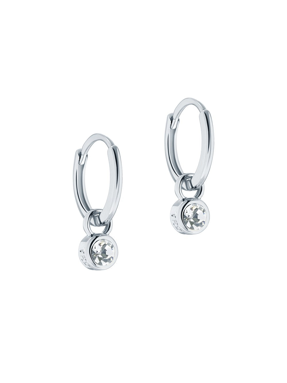 Ted Baker Silver Crystal Huggie Earrings