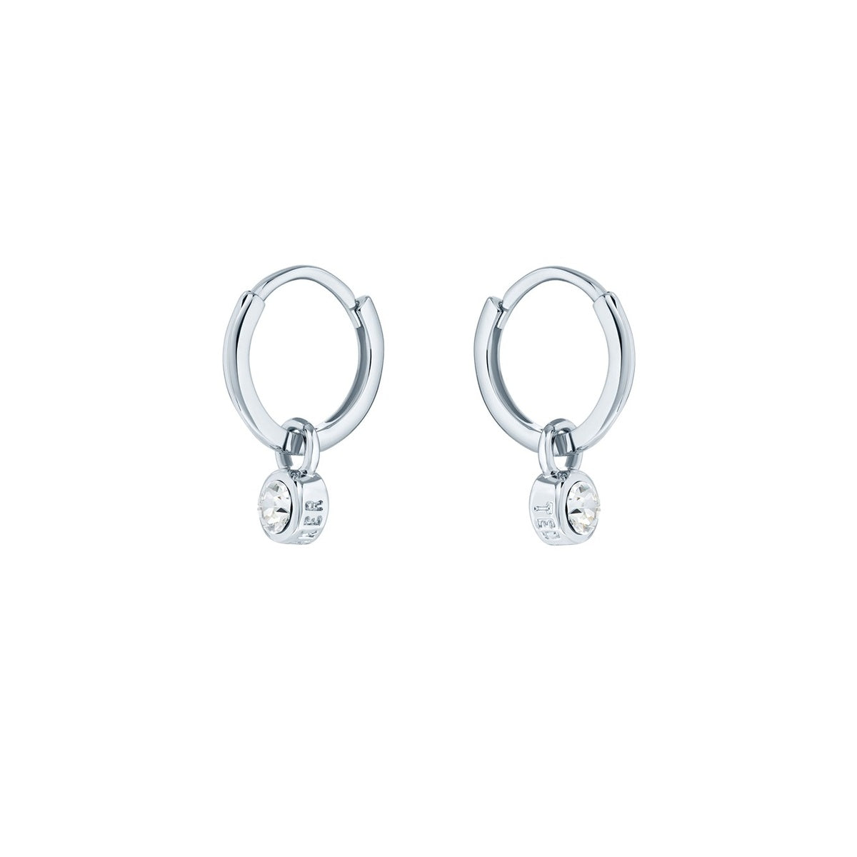 Ted Baker Silver Crystal Huggie Earrings