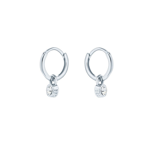 Ted Baker Silver Crystal Huggie Earrings