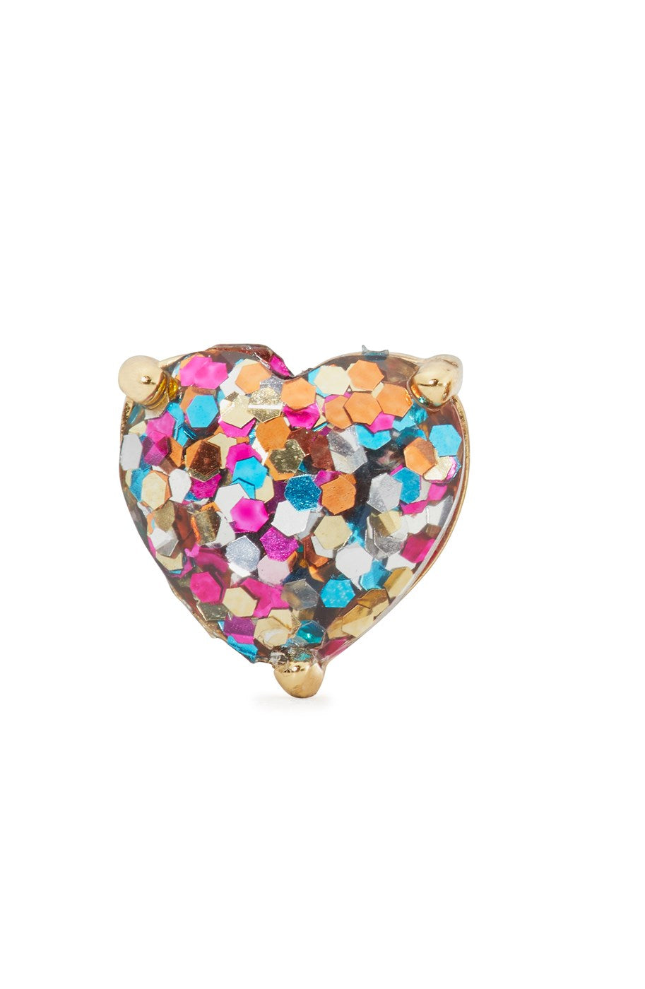 Kate Spade New York Rainbow Glitter Heart Earrings