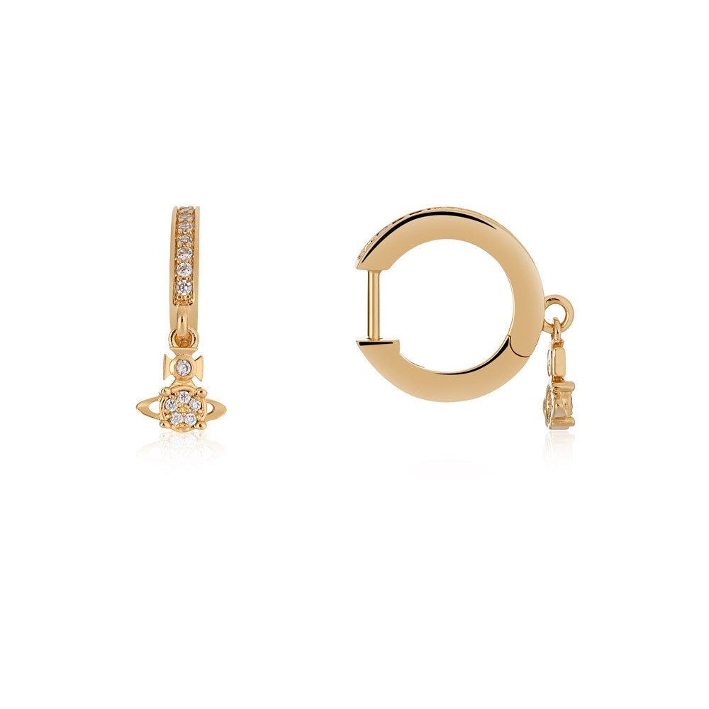 Vivienne Westwood Gold Brandita Hoop Earrings