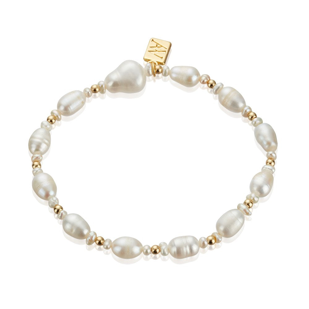 August Woods Gold Freshwater Pearl Bracelet