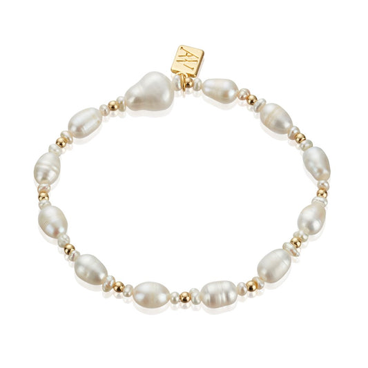August Woods Gold Freshwater Pearl Bracelet