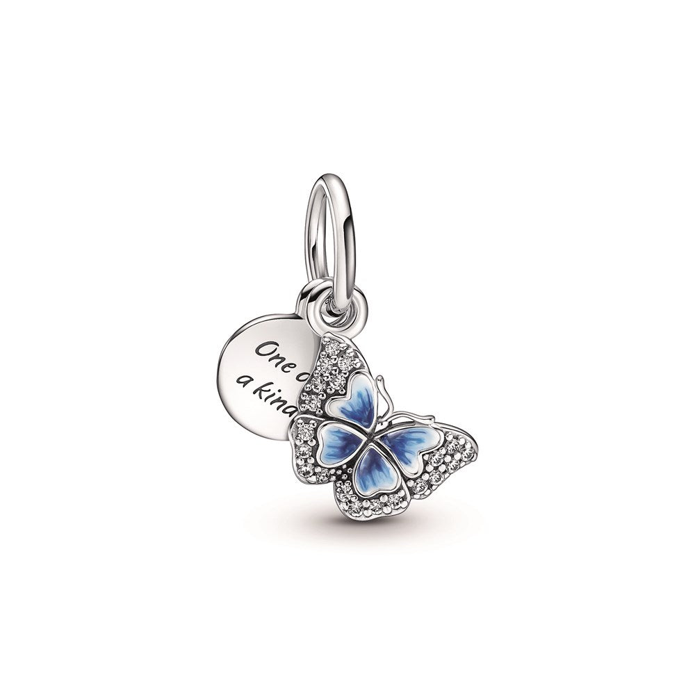 Pandora Blue Butterfly Drop Charm
