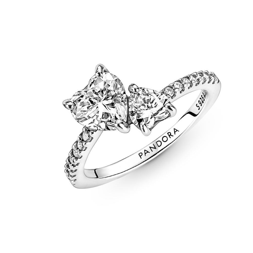 Pandora Double Heart Ring