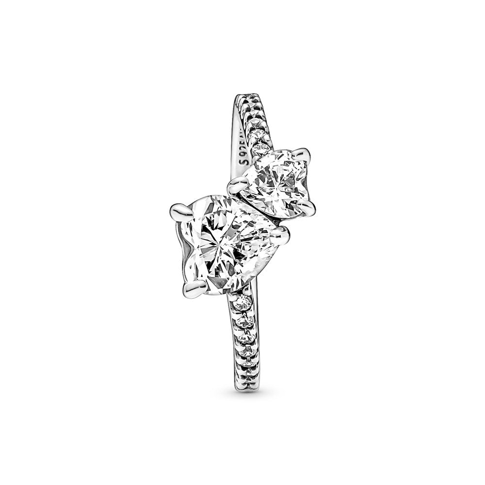 Pandora Double Heart Ring