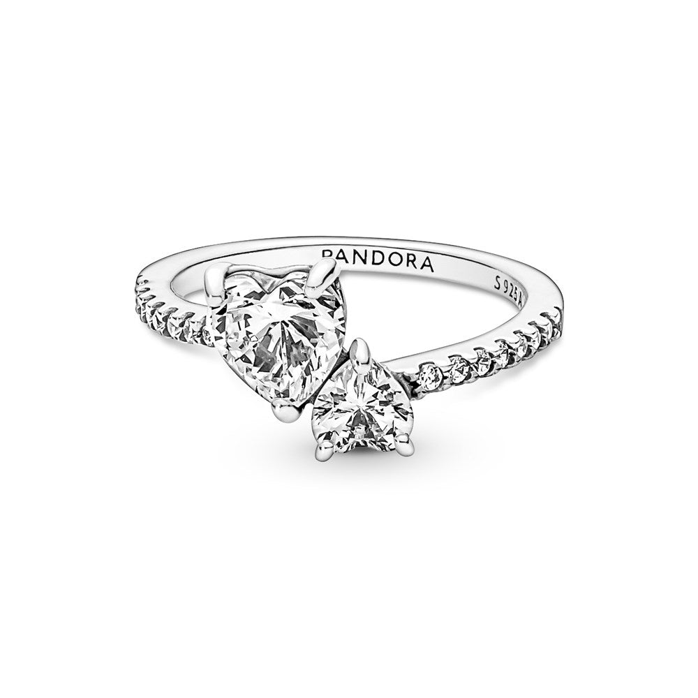 Pandora Double Heart Ring