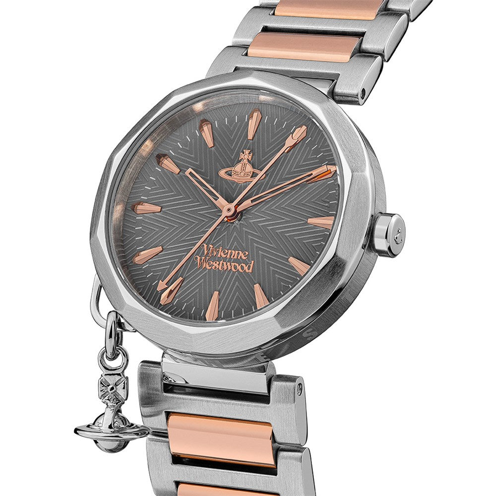 Vivienne Westwood Rose Gold + Grey Poplar Watch