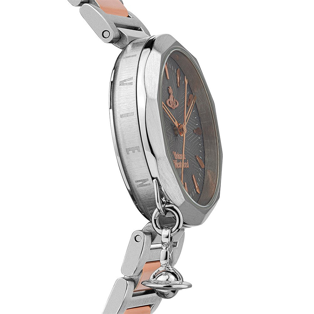 Vivienne Westwood Rose Gold + Grey Poplar Watch