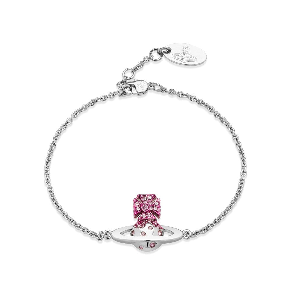 Vivienne Westwood Amethyst Crystal Porfiro Bas Relief Bracelet