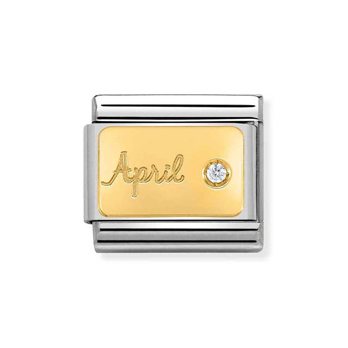 Nomination April Diamond Birthstone Charm