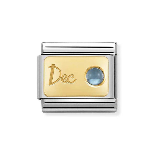 Nomination December Topaz Birthstone Charm