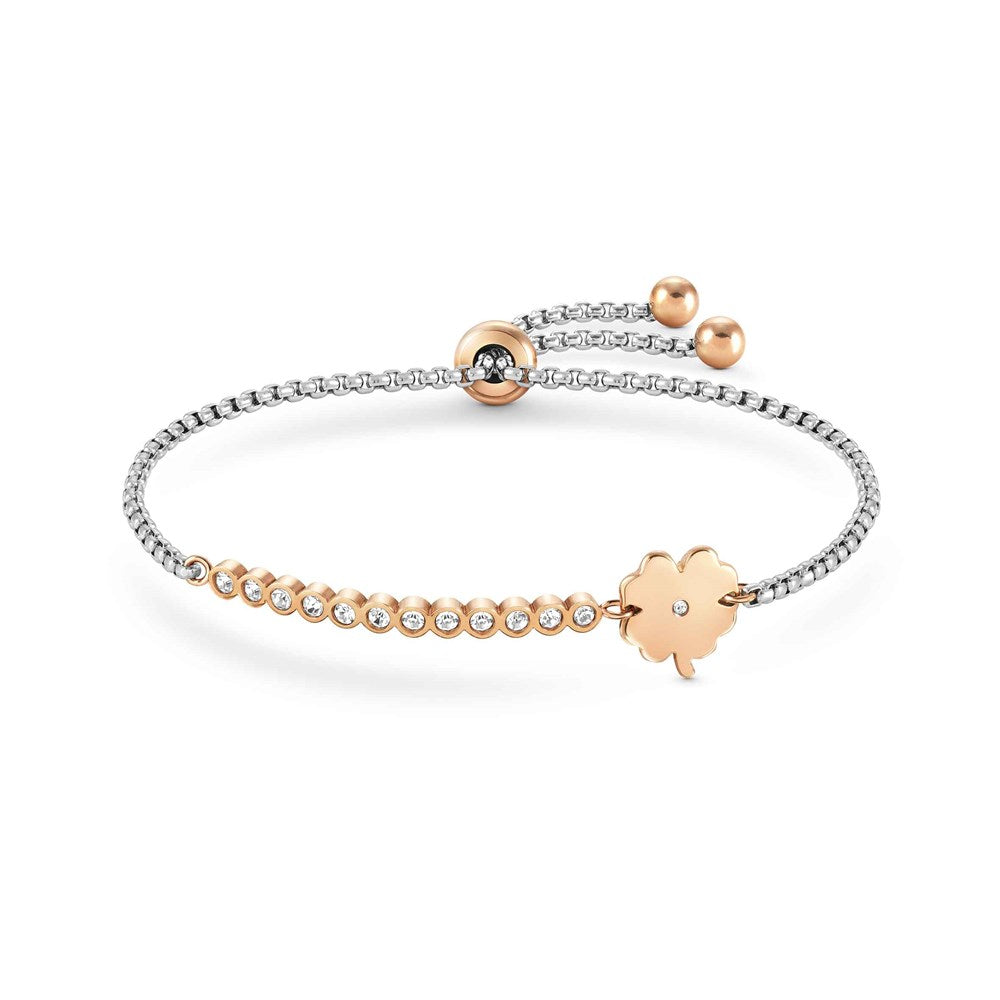 Nomination Milleluci Rose Gold Clover Bracelet
