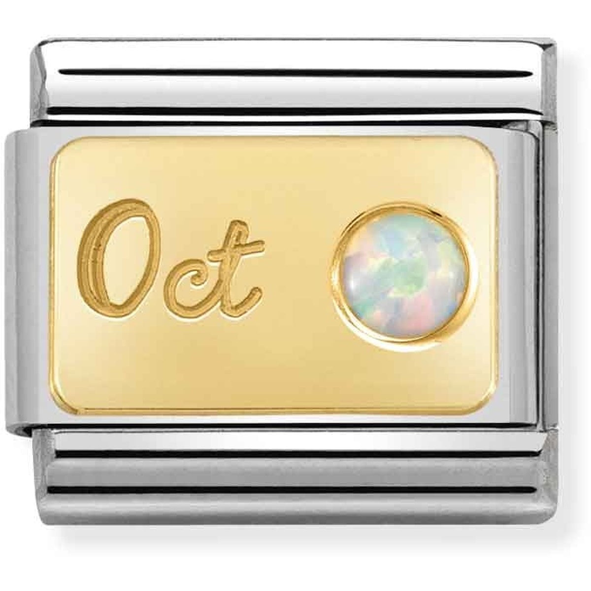 Nomination October Opal Birthstone Charm