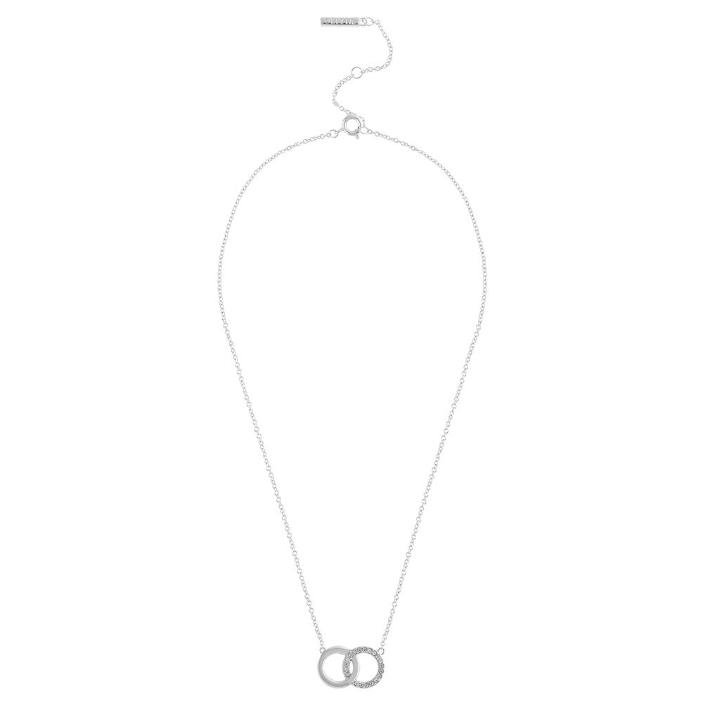Olivia Burton Silver Bejewelled Interlink Necklace