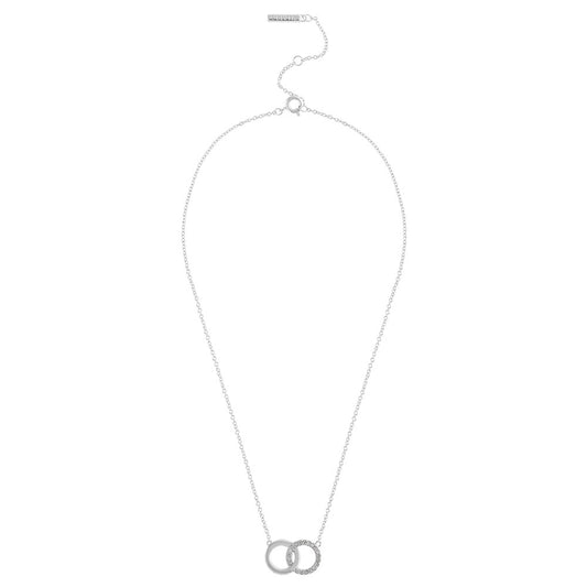 Olivia Burton Silver Bejewelled Interlink Necklace