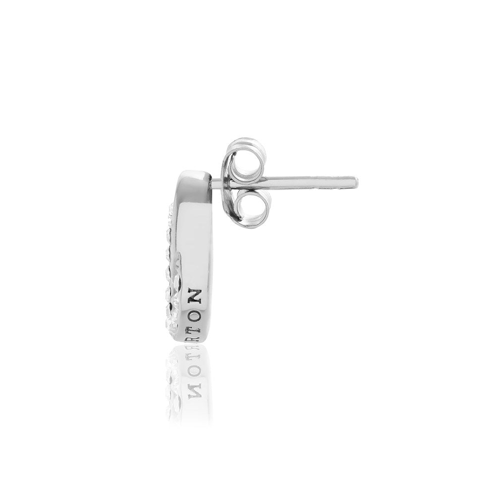 Olivia Burton Silver Bejewelled Interlink Drop Earrings