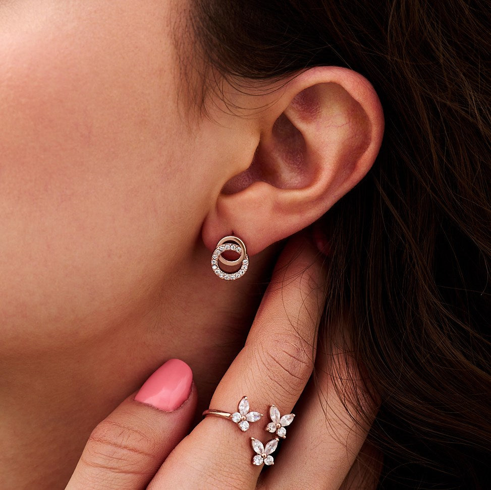 Olivia Burton Rose Gold Marquise Butterfly Ring