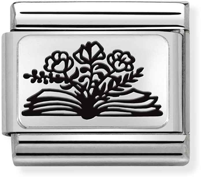 Nomination Book With Flowers Charm