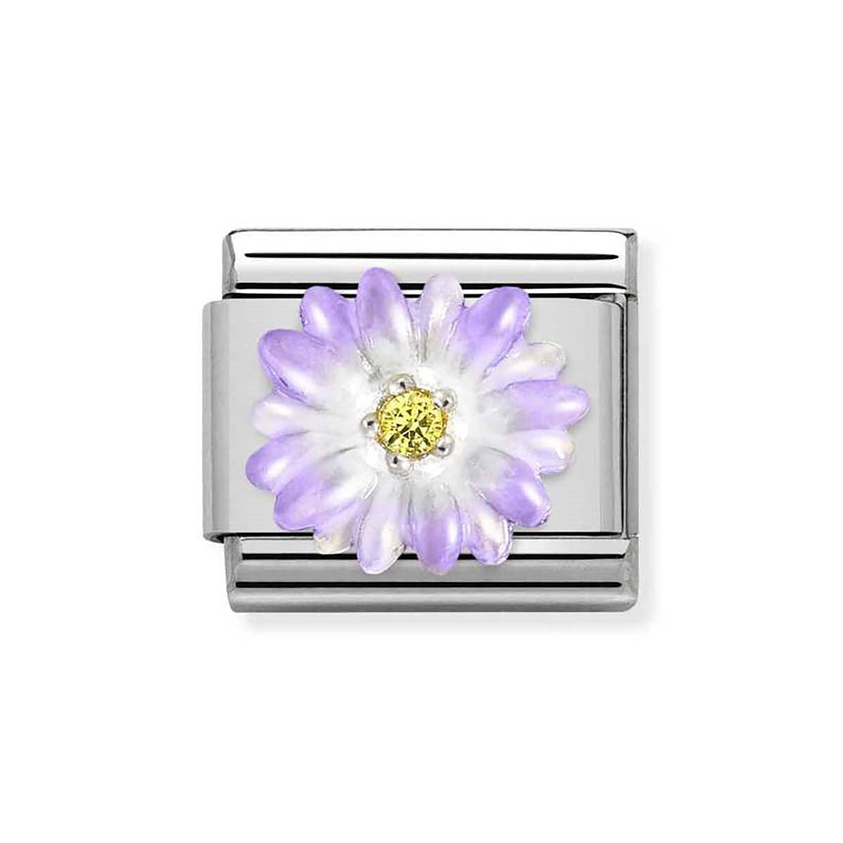 Nomination Purple Flower Charm