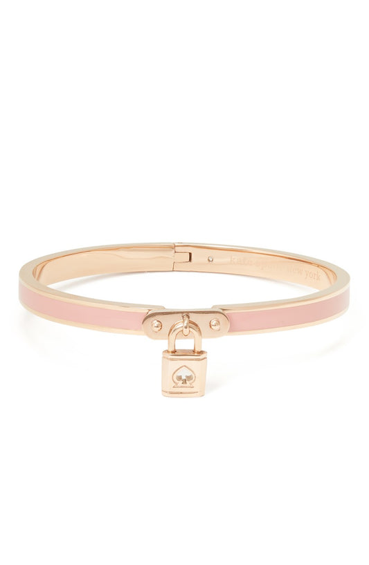 Kate Spade New York Blush & Gold Padlock Bangle