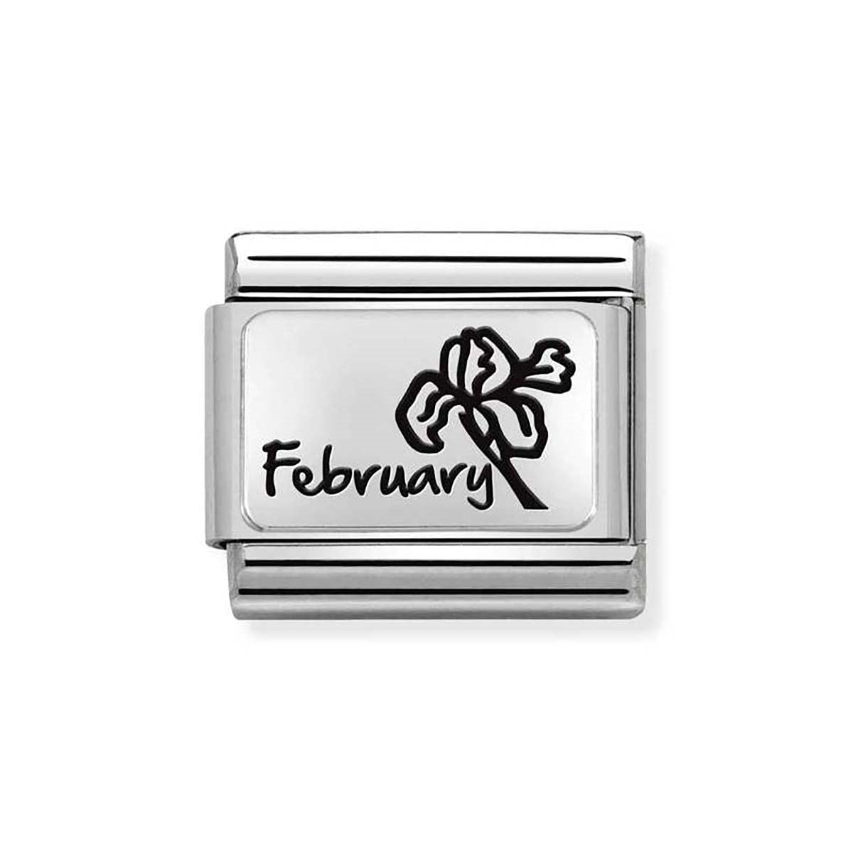 Nomination February Birth Flower Charm