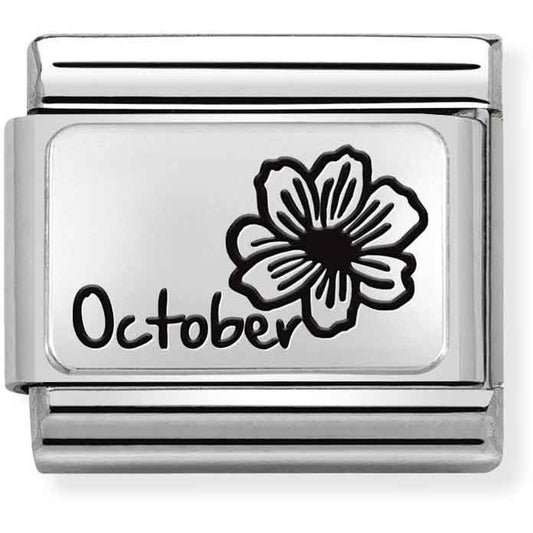 Nomination October Birth Flower Charm