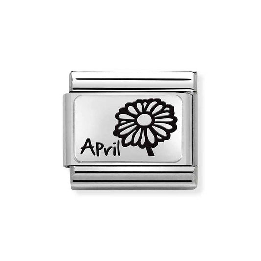 Nomination April Birth Flower Charm