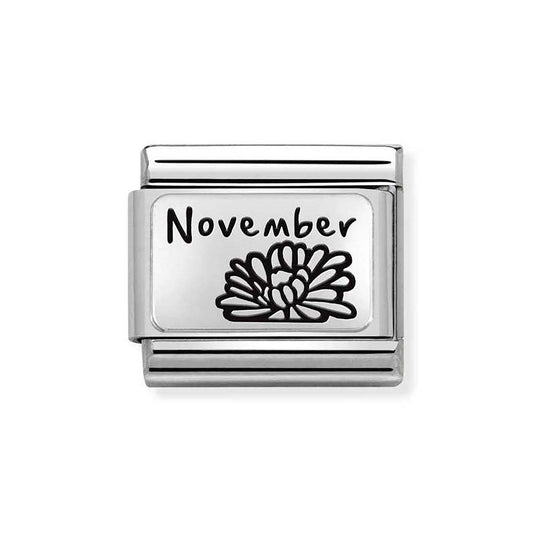 Nomination November Birth Flower Charm