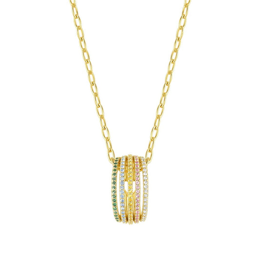 Nomination Lovelight Gold Rainbow Necklace