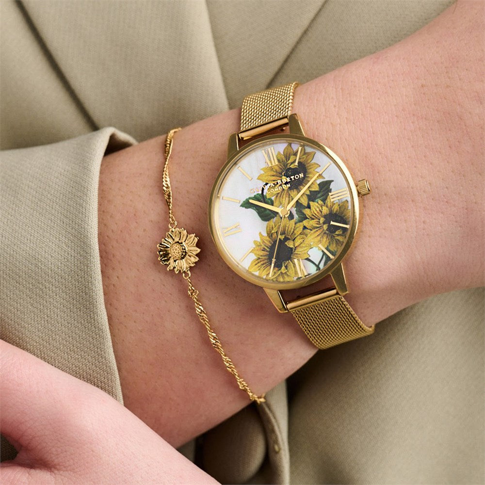 Olivia Burton Gold Sunflower Bracelet