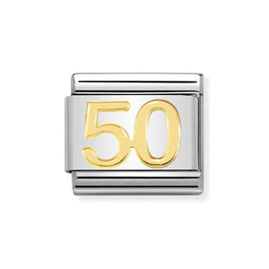 Nomination 50th Birthday Charm