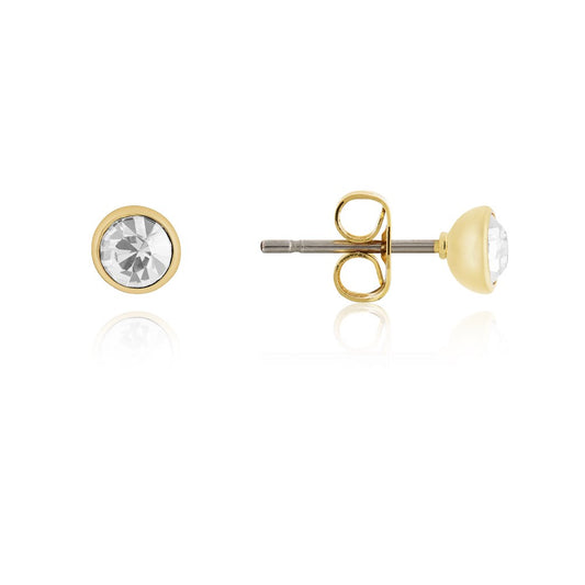 Karma Gold April Stud Earrings