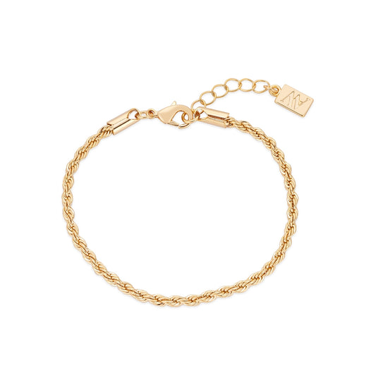 August Woods Gold Sparkle Twist Bracelet