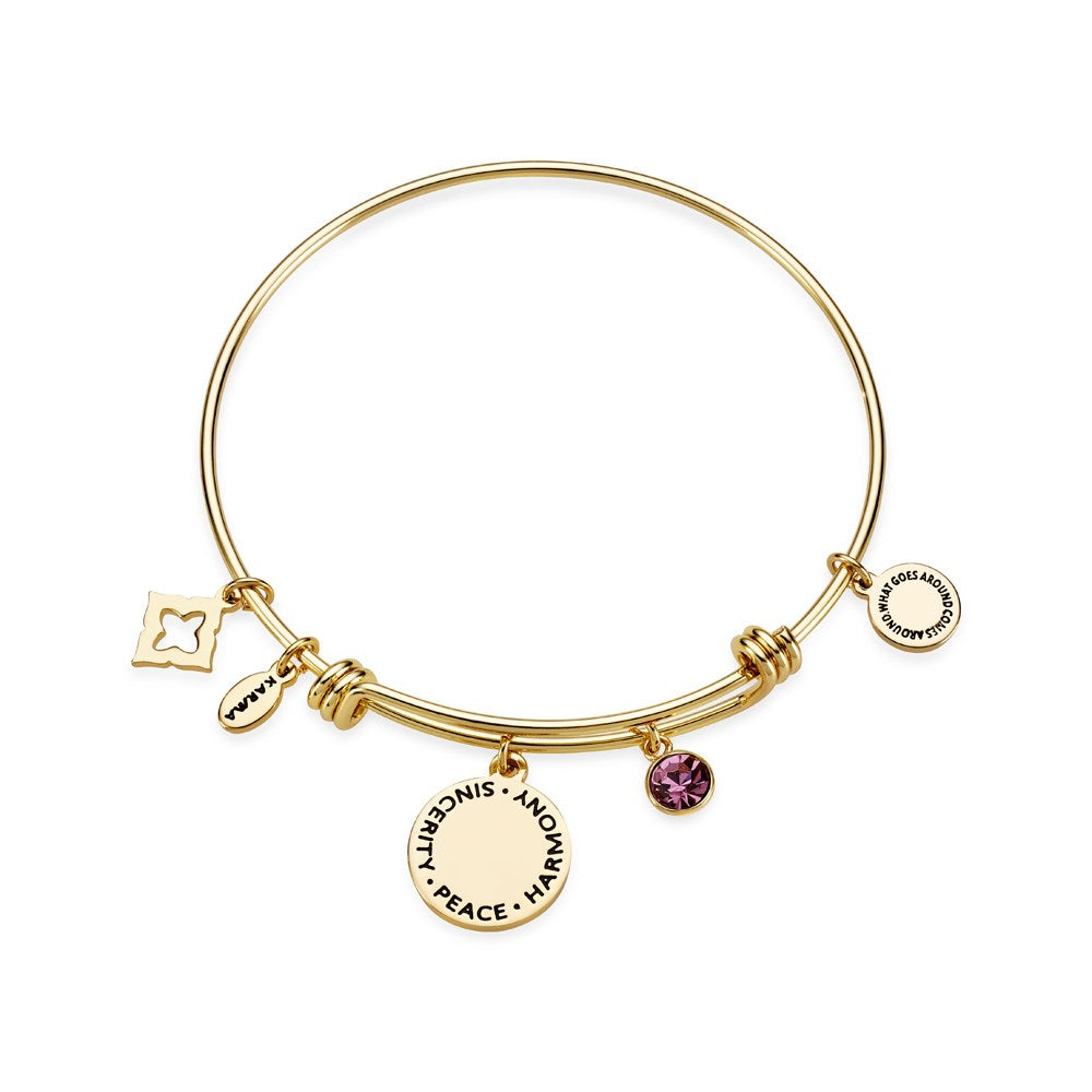 Karma Gold February Bangle